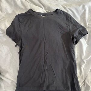 Divided Dark Gray Short Sleeve Tee